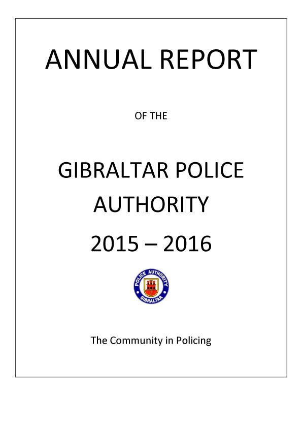 Annual Policing Report 2015-2016